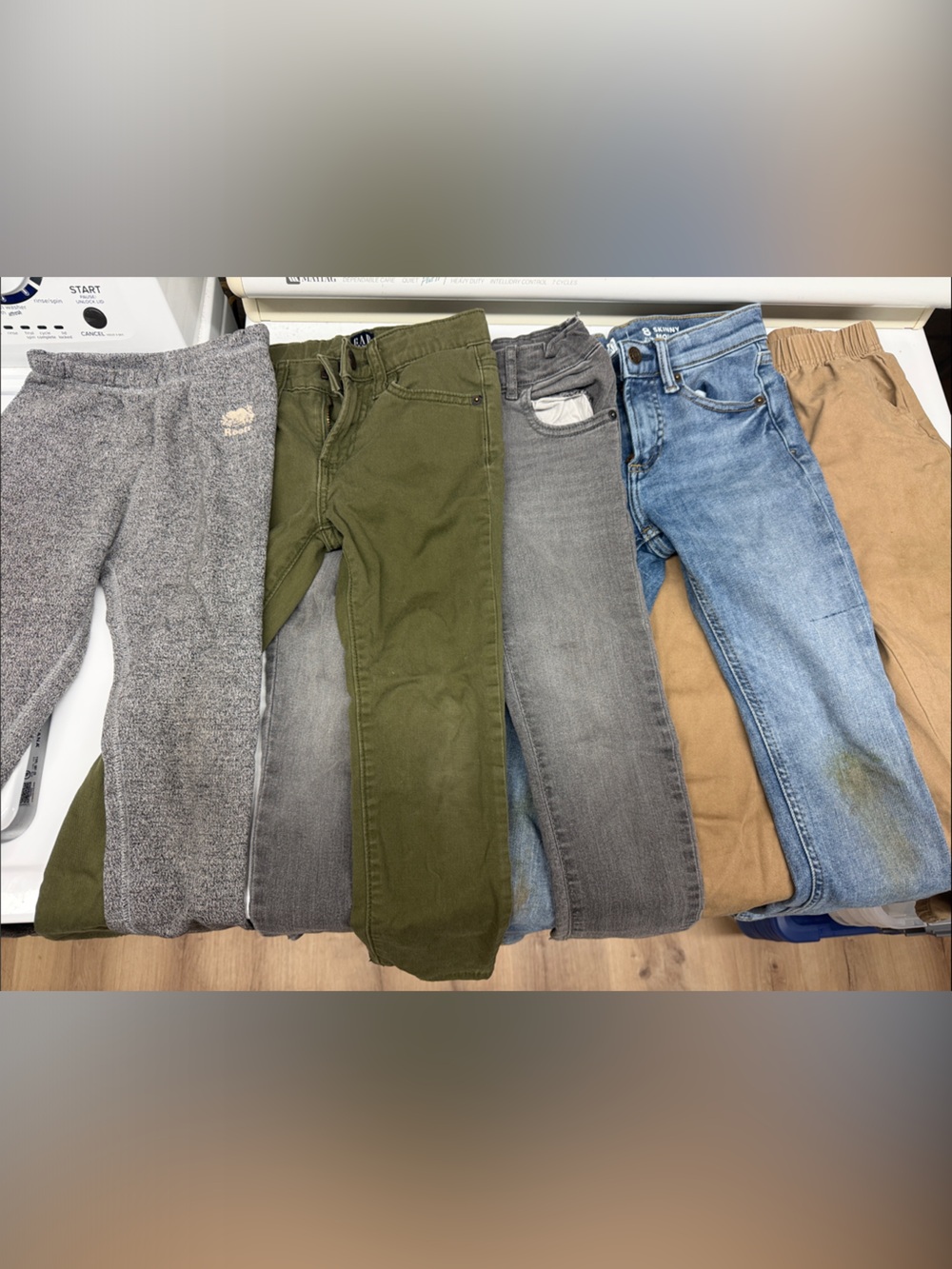 Men's Olive Green Slim Jeans - Unbranded
